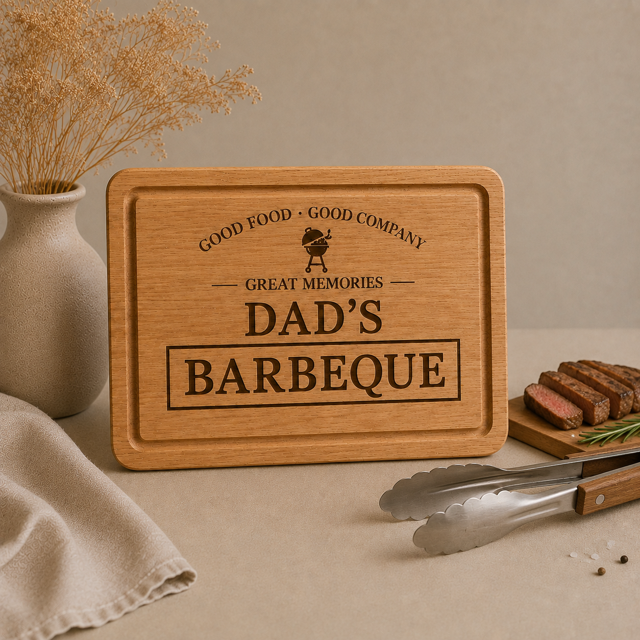 Personalised Wooden Barbeque Board
