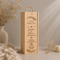 Personalised Wooden Bride and Groom Wine/Champagne Box